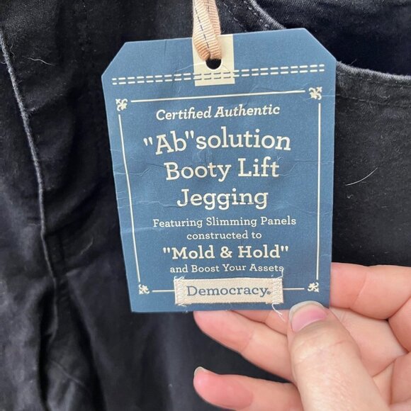 Democracy Ab Technology Black‎ Jeans- New with Tags. Size 14 - Picture 3 of 6